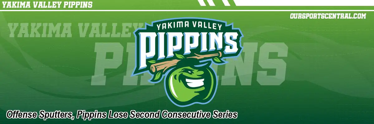 Offense Sputters, Pippins Lose Second Consecutive Series