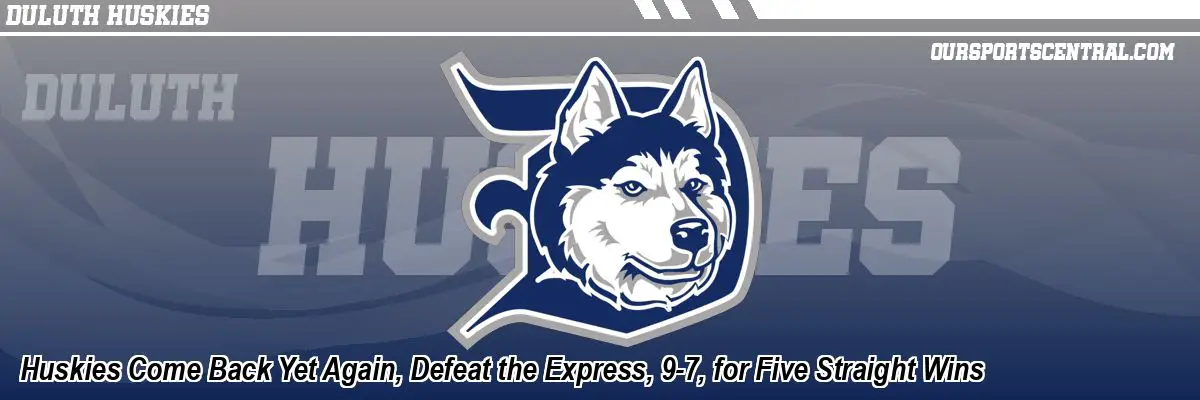 Huskies Come Back Yet Again, Defeat the Express, 9-7, for Five Straight Wins