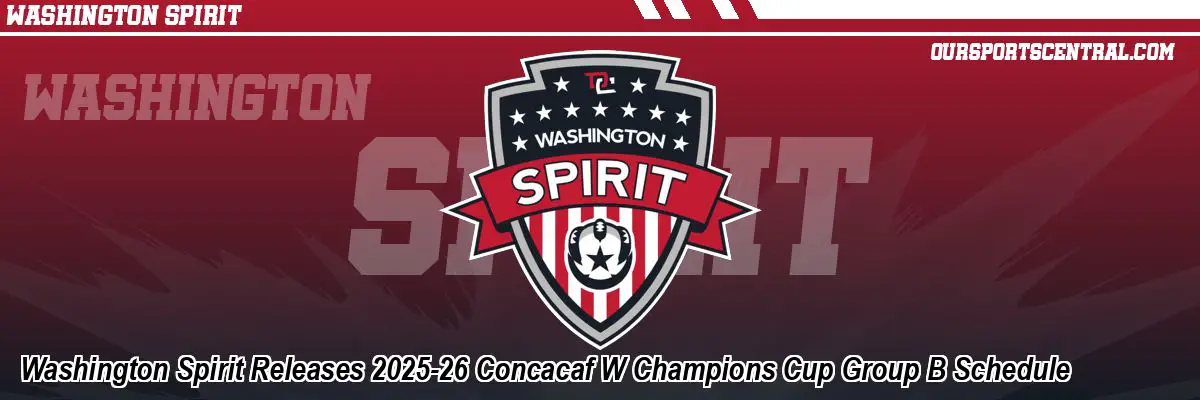 Washington Spirit Releases 2025-26 Concacaf W Champions Cup Group B Schedule