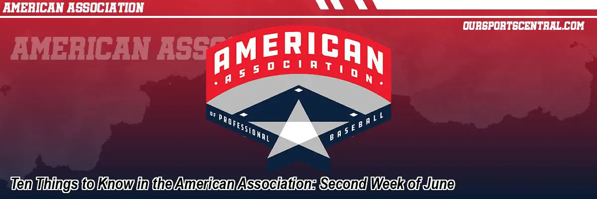 Ten Things to Know in the American Association: Second Week of June