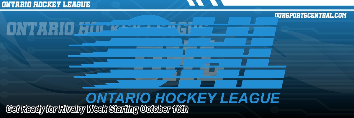 Get Ready for Rivalry Week Starting October 16th
