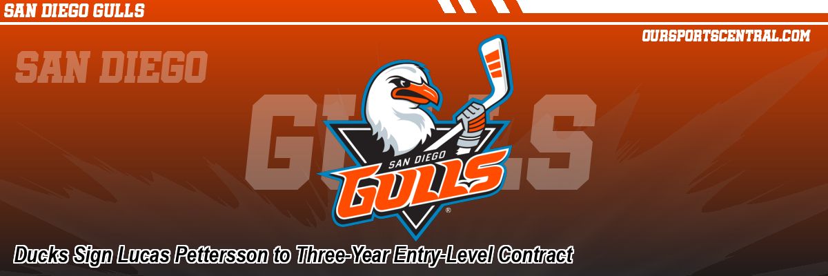 Ducks Sign Lucas Pettersson to Three-Year Entry-Level Contract