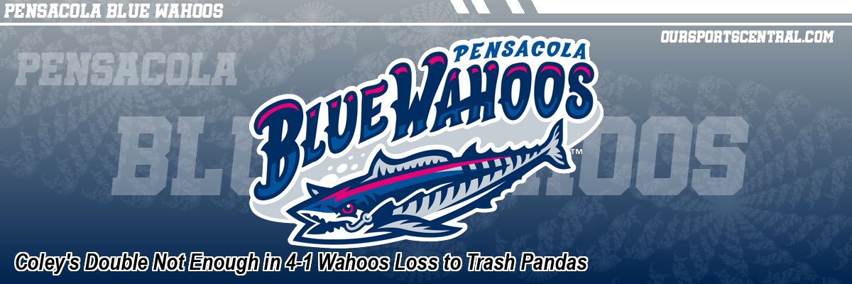 Coley's Double Not Enough in 4-1 Wahoos Loss to Trash Pandas
