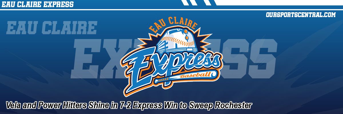 Vela and Power Hitters Shine in 7-2 Express Win to Sweep Rochester