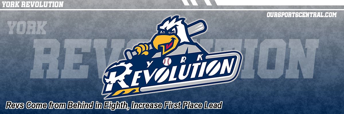 Revs Come from Behind in Eighth, Increase First Place Lead