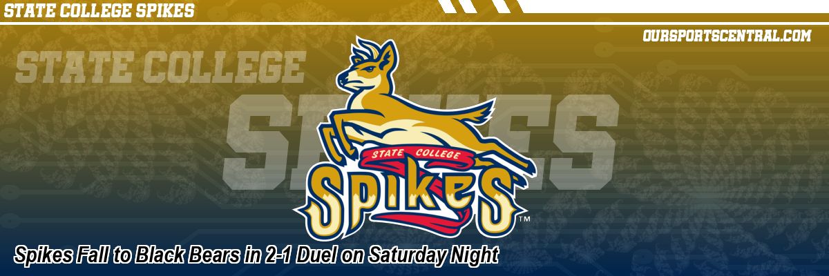 Spikes Fall to Black Bears in 2-1 Duel on Saturday Night