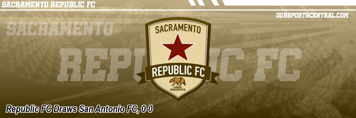 Republic FC Draws San Antonio FC, 0-0