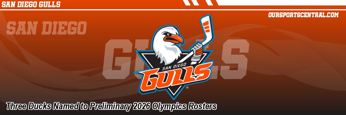 Three Ducks Named to Preliminary 2026 Olympics Rosters