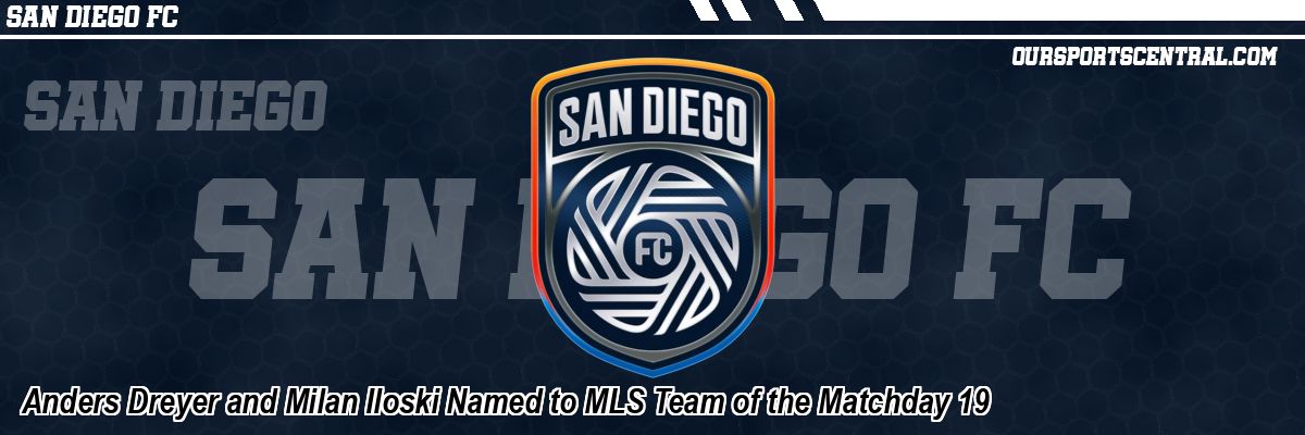 Anders Dreyer and Milan Iloski Named to MLS Team of the Matchday 19