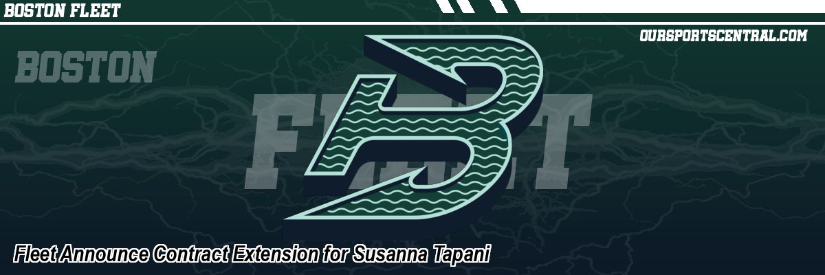 Fleet Announce Contract Extension for Susanna Tapani