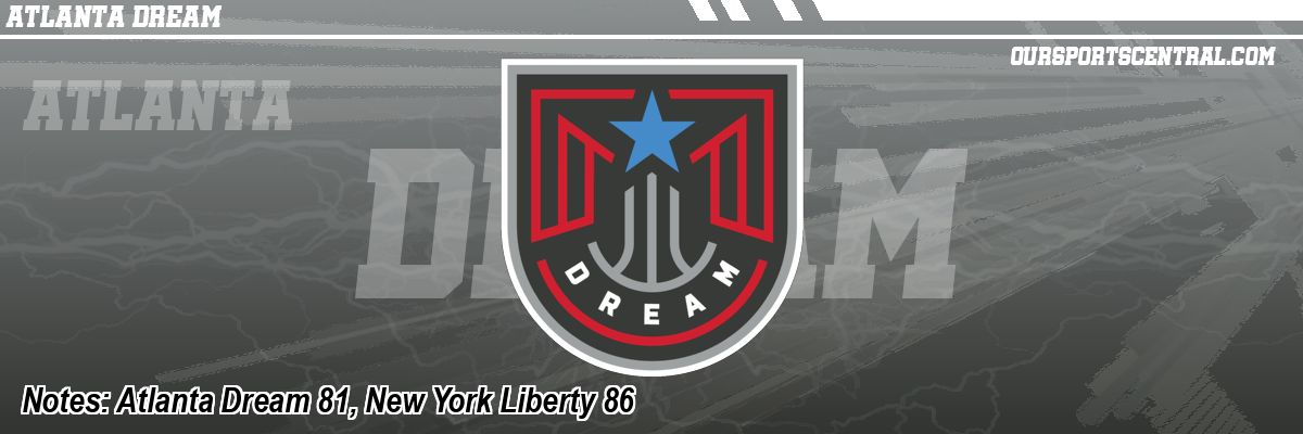 Notes: Atlanta Dream 81, New York Liberty 86