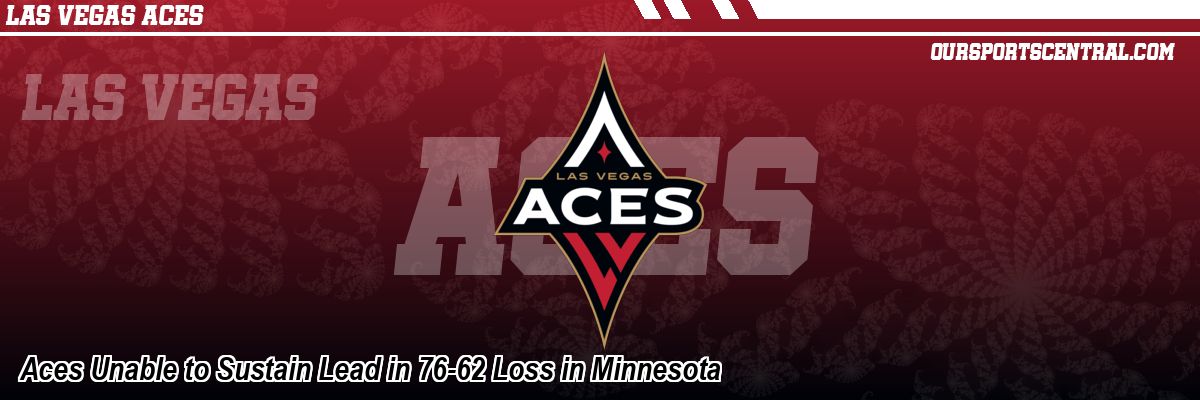 Aces Unable to Sustain Lead in 76-62 Loss in Minnesota