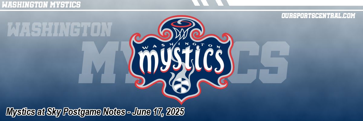 Mystics at Sky Postgame Notes - June 17, 2025