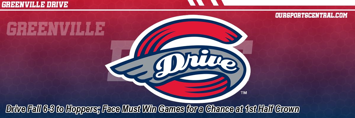 Drive Fall 6-3 to Hoppers; Face Must Win Games for a Chance at 1st Half Crown