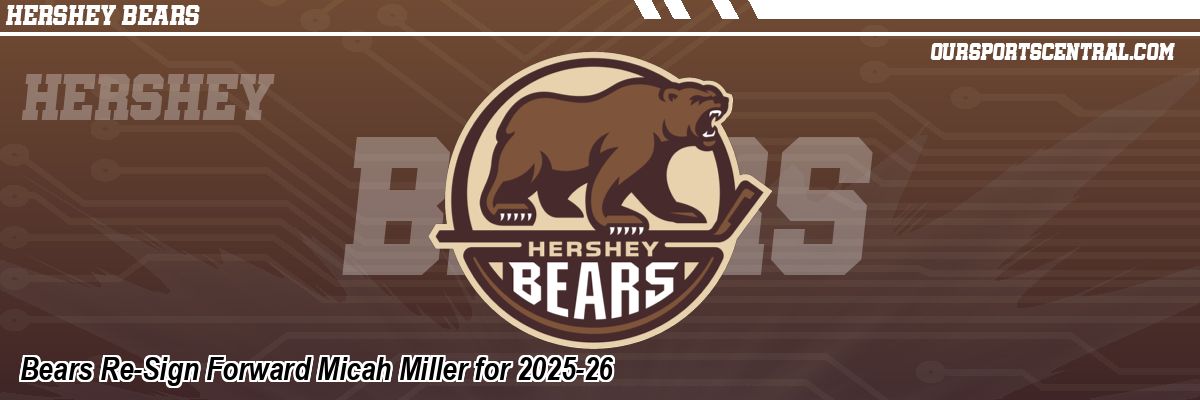 Bears Re-Sign Forward Micah Miller for 2025-26