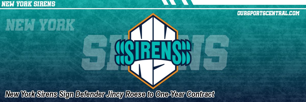 New York Sirens Sign Defender Jincy Roese to One-Year Contract