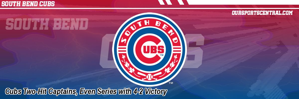 Cubs Two-Hit Captains, Even Series with 4-2 Victory