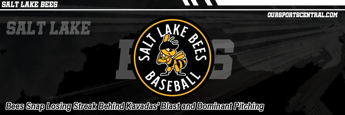 Bees Snap Losing Streak Behind Kavadas' Blast and Dominant Pitching