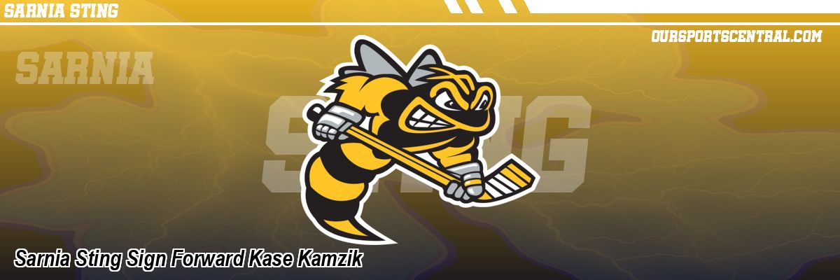 Sarnia Sting Sign Forward Kase Kamzik