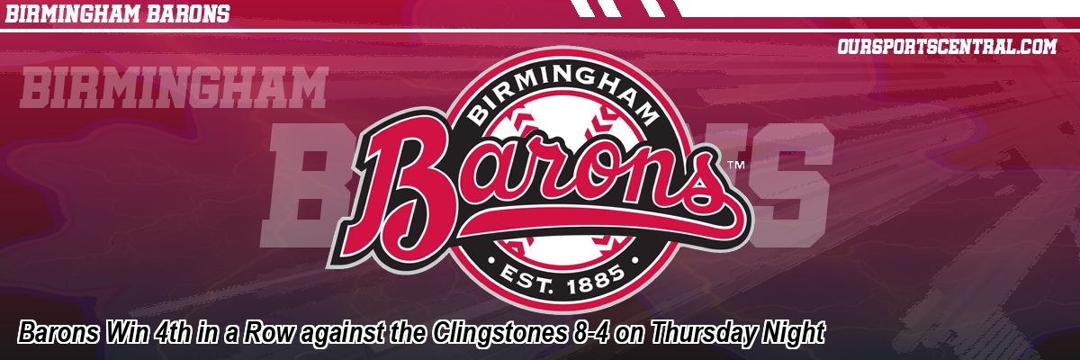 Barons Win 4th in a Row against the Clingstones 8-4 on Thursday Night