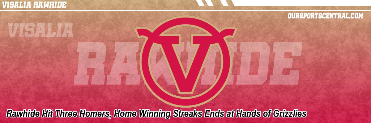 Rawhide Hit Three Homers, Home Winning Streaks Ends at Hands of Grizzlies