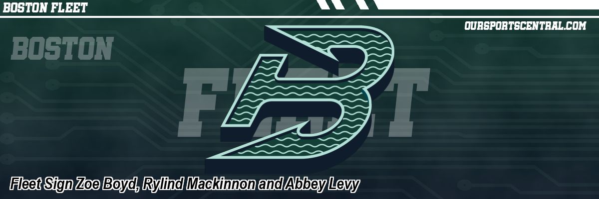 Fleet Sign Zoe Boyd, Rylind Mackinnon and Abbey Levy