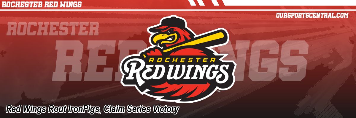 Red Wings Rout IronPigs, Claim Series Victory