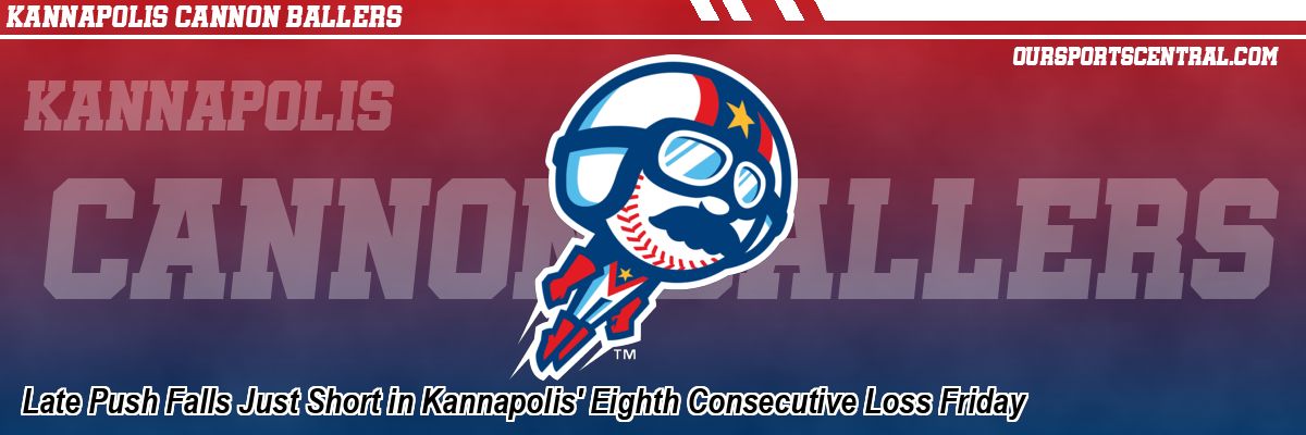 Late Push Falls Just Short in Kannapolis' Eighth Consecutive Loss Friday