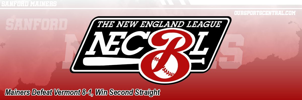 Mainers Defeat Vermont 8-1, Win Second Straight
