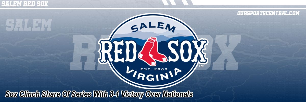 Sox Clinch Share Of Series With 3-1 Victory Over Nationals