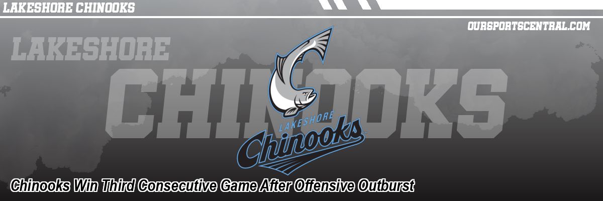 Chinooks Win Third Consecutive Game After Offensive Outburst