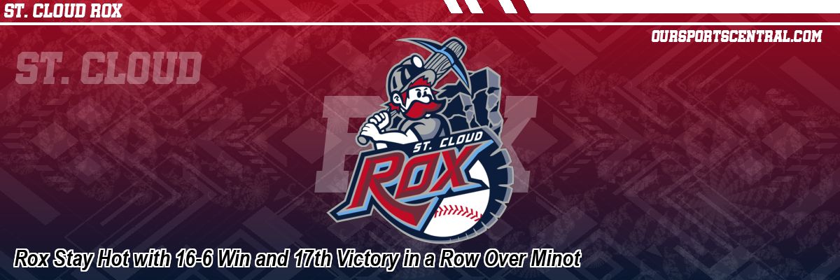 Rox Stay Hot with 16-6 Win and 17th Victory in a Row Over Minot