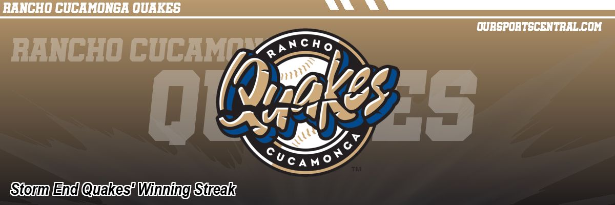 Storm End Quakes' Winning Streak