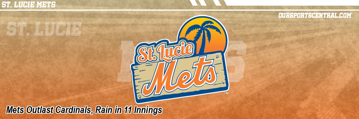 Mets Outlast Cardinals, Rain in 11 Innings