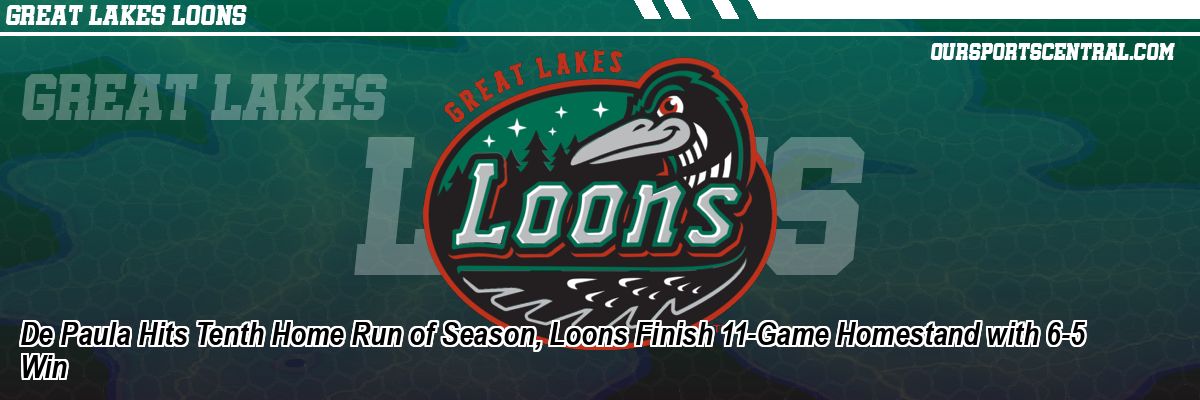 De Paula Hits Tenth Home Run of Season, Loons Finish 11-Game Homestand with 6-5 Win