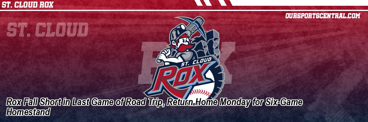 Rox Fall Short in Last Game of Road Trip, Return Home Monday for Six-Game Homestand