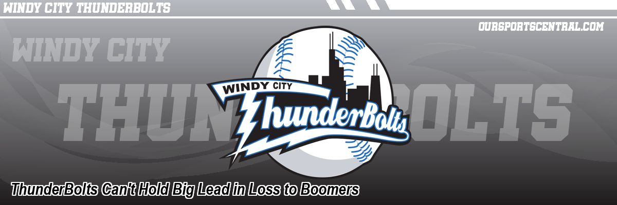 ThunderBolts Can't Hold Big Lead in Loss to Boomers
