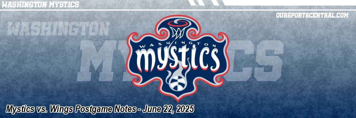 Mystics vs. Wings Postgame Notes - June 22, 2025