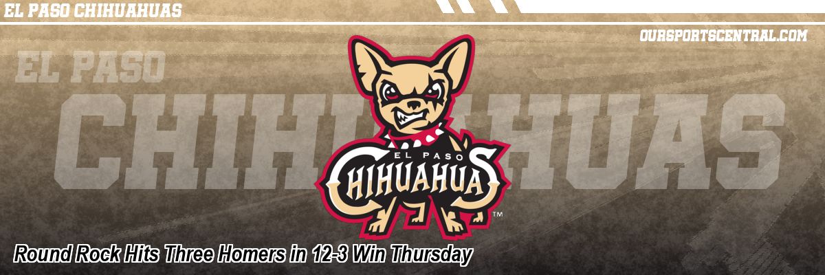 Round Rock Hits Three Homers in 12-3 Win Thursday