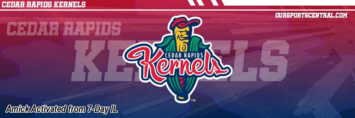 Amick Activated from 7-Day IL