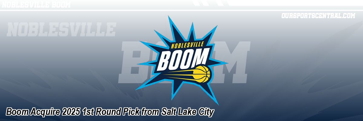 Boom Acquire 2025 1st Round Pick from Salt Lake City