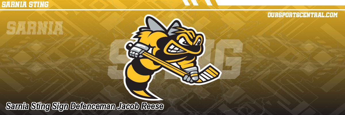 Sarnia Sting Sign Defenceman Jacob Reese