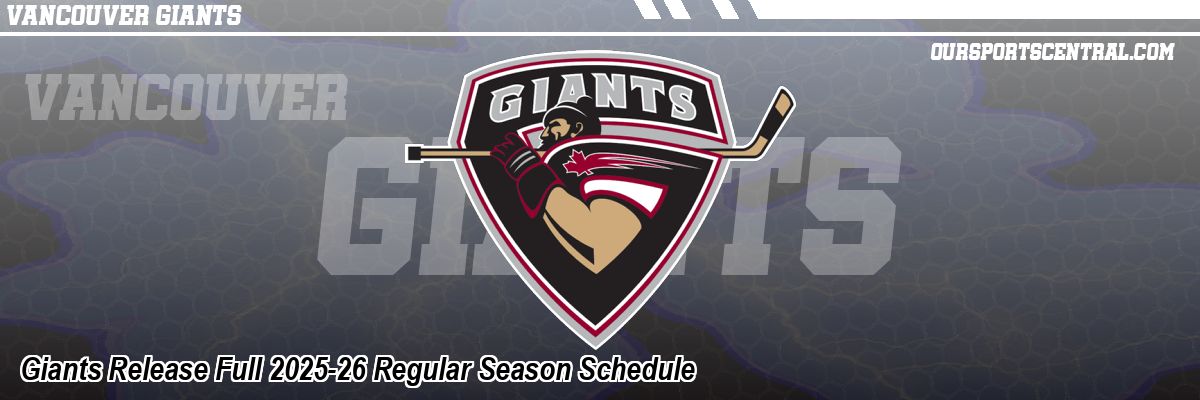 Giants Release Full 2025-26 Regular Season Schedule