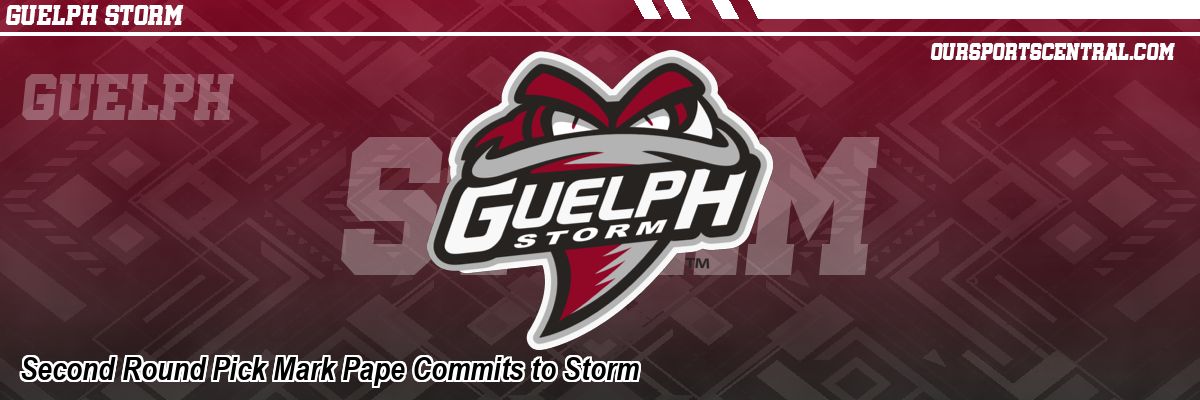 Second Round Pick Mark Pape Commits to Storm
