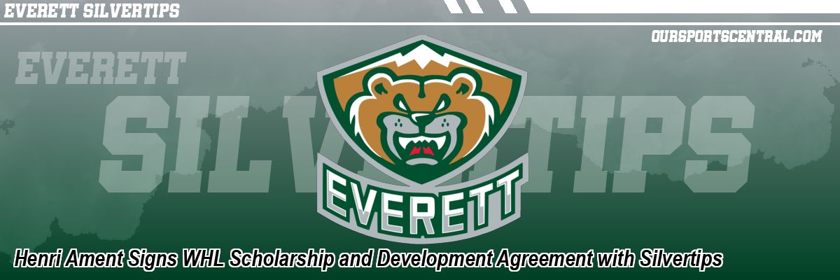Henri Ament Signs WHL Scholarship and Development Agreement with Silvertips