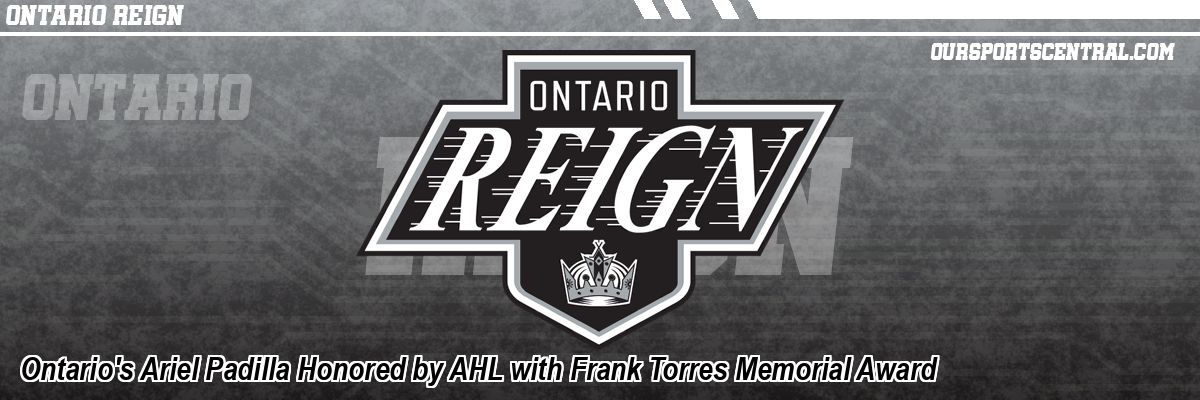 Ontario's Ariel Padilla Honored by AHL with Frank Torres Memorial Award