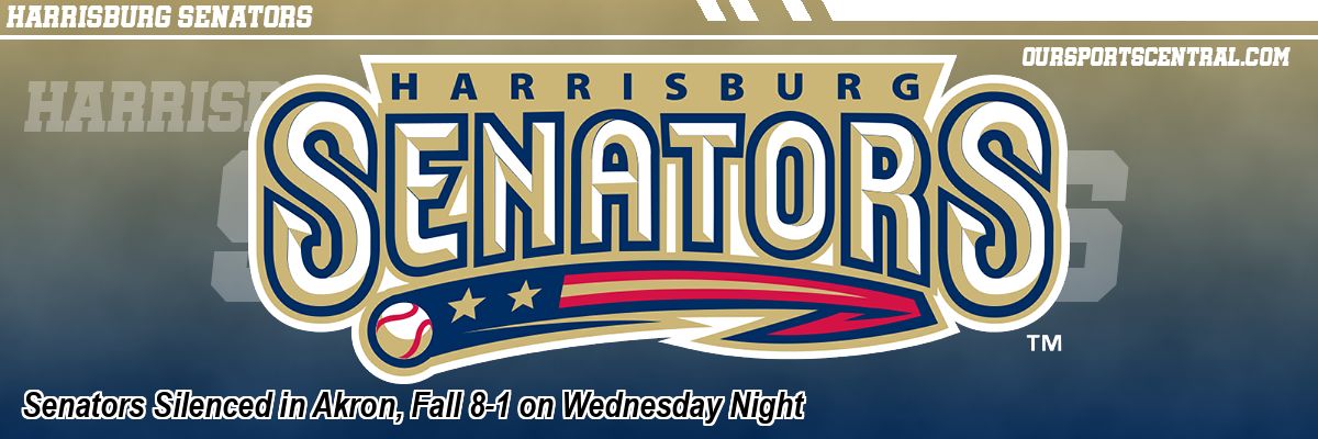 Senators Silenced in Akron, Fall 8-1 on Wednesday Night