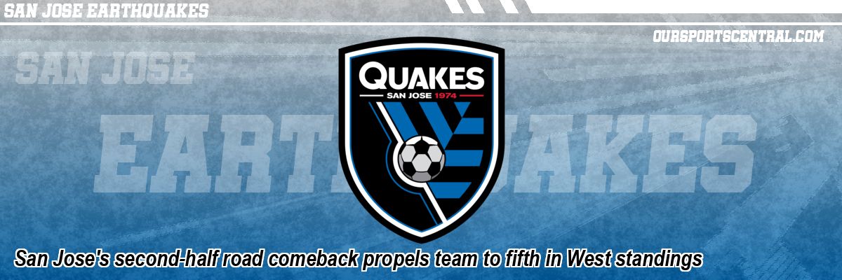 San Jose's second-half road comeback propels team to fifth in West standings