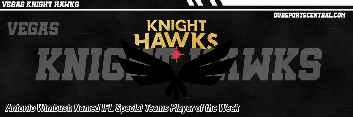 Antonio Wimbush Named IFL Special Teams Player of the Week