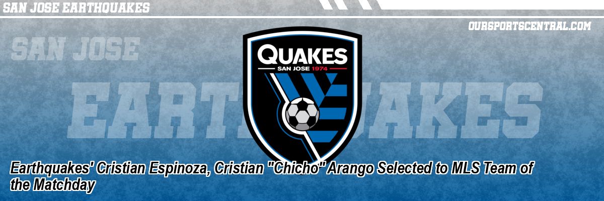 Earthquakes' Cristian Espinoza, Cristian 